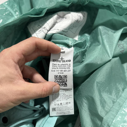 Stone Island Supreme Glazed New Silk Jacket | Large, Green