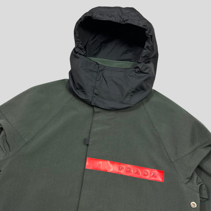 Prada Sport 2000 Green Ballistic Nylon Goretex Jacket - M/L