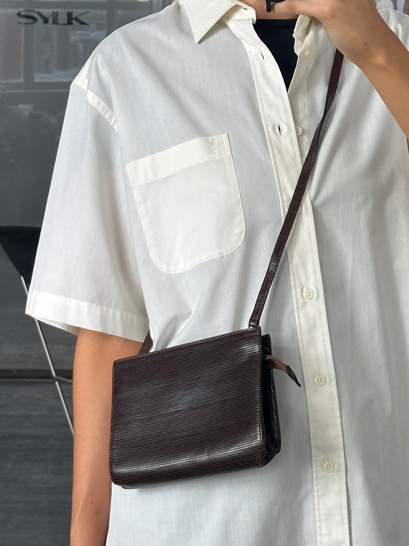 Giorgio Armani Le Collezioni 1990s Leather Crossbody Bag