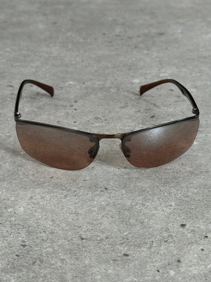 Donna Karan 2000s Rimless Rectangular Sunglasses