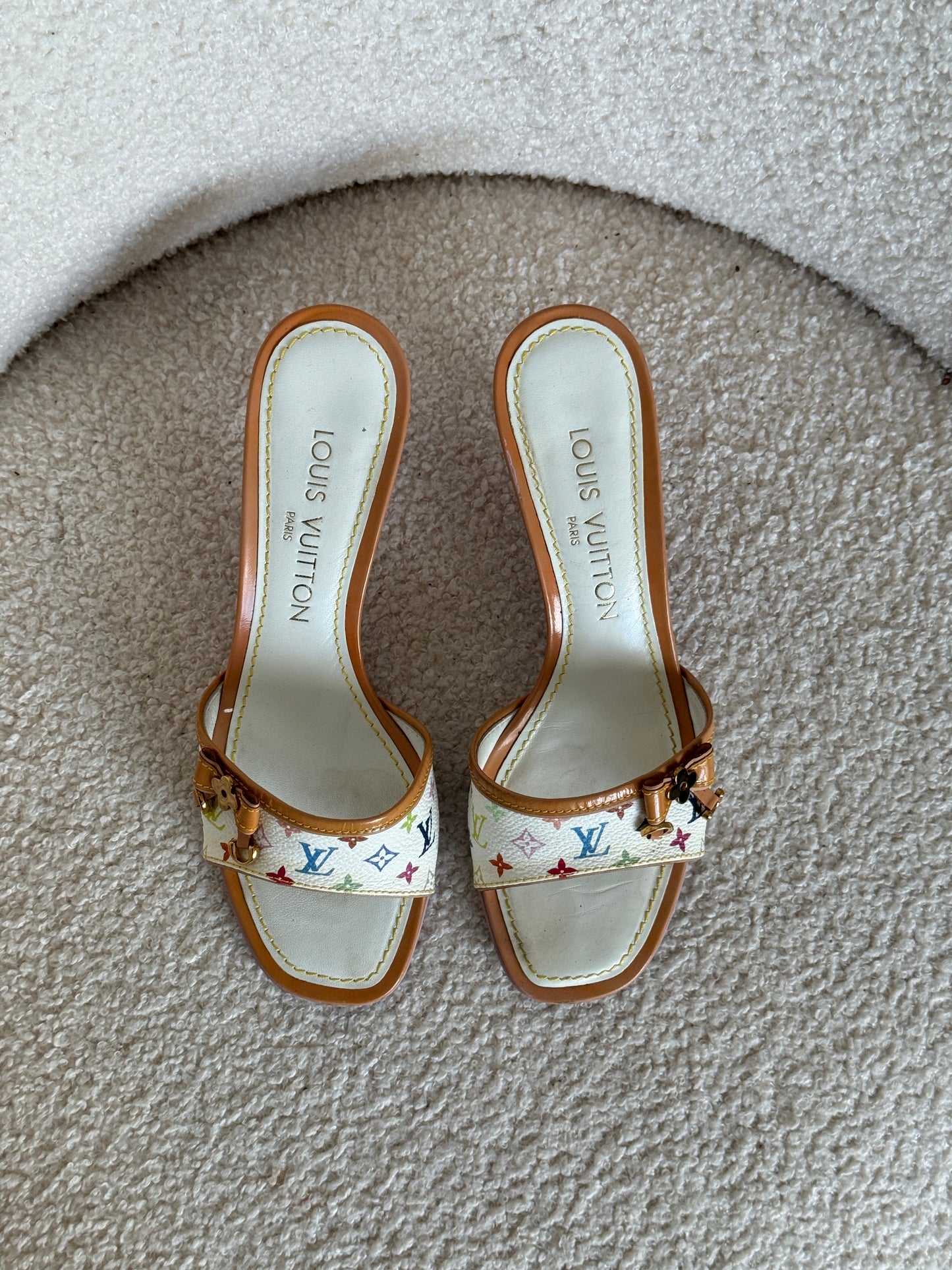 Vintage 2000s Louis Vuitton Takashi Murakami Heels / EU35.5 | DEFAULT TITLE, Multicoloured