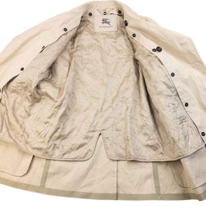 Vintage Burberry Button Up Trench Jacket Size M | Medium, Cream