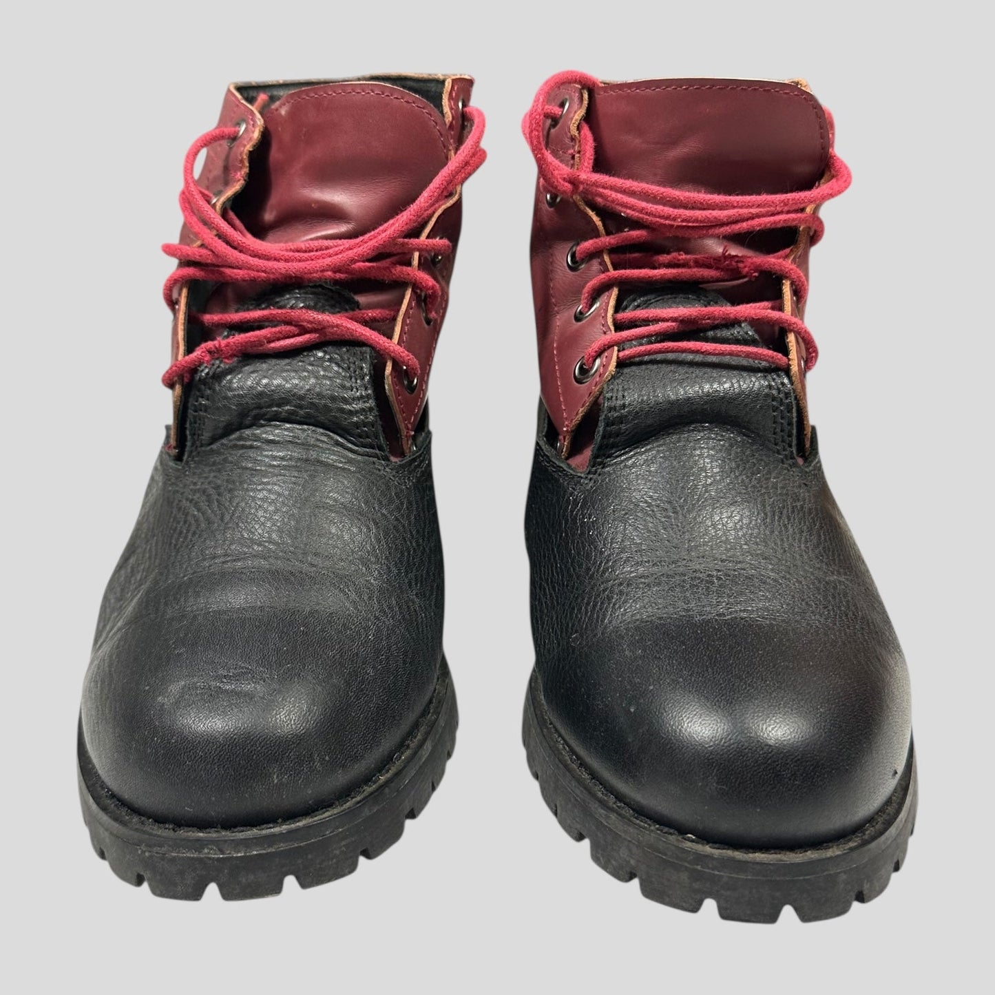CDG Homme Plus FW10 Vibram Leather Bi-colour Boots - UK7/7.5 | DEFAULT TITLE, Black