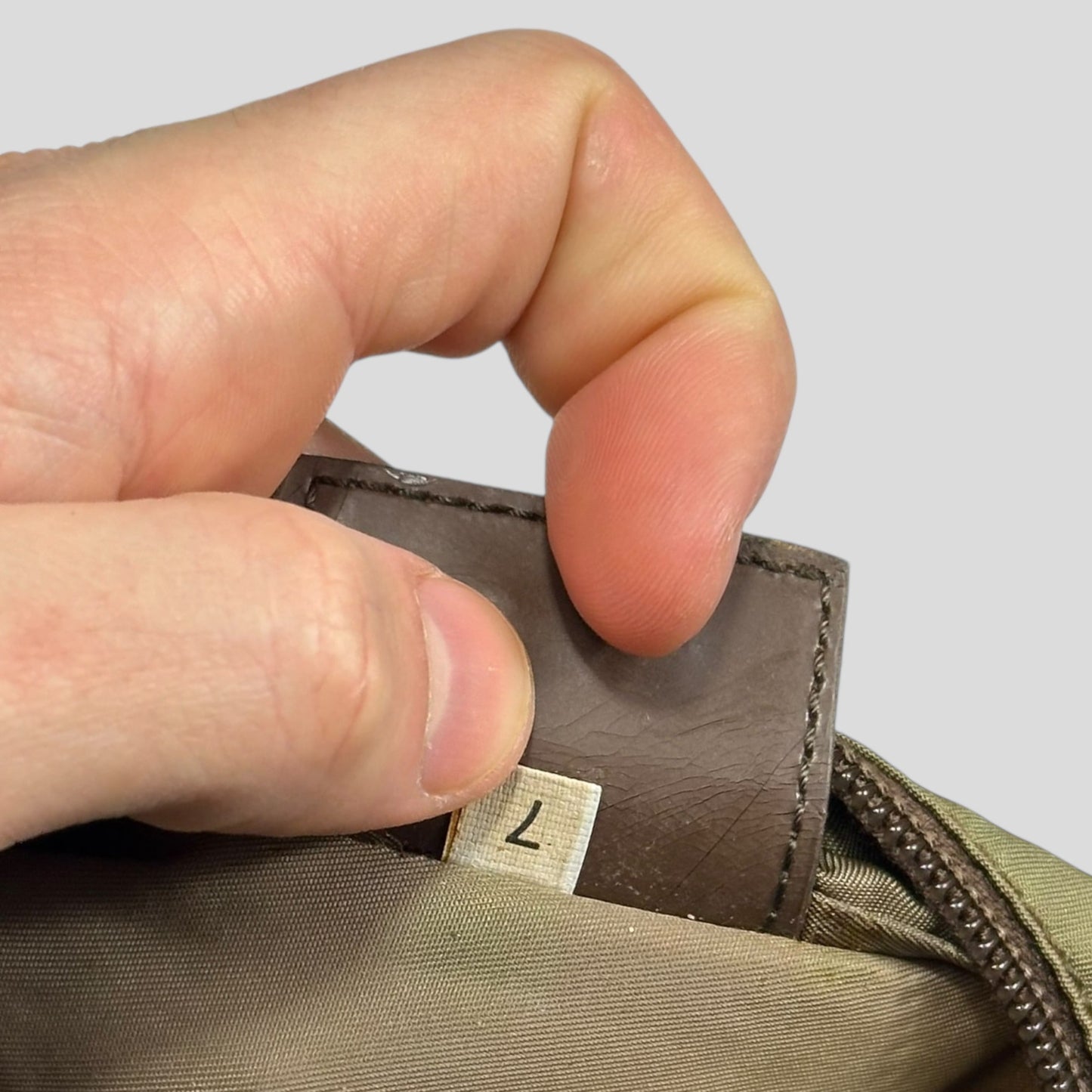 Prada Milano Tan Brown Nylon Crossbody Bag