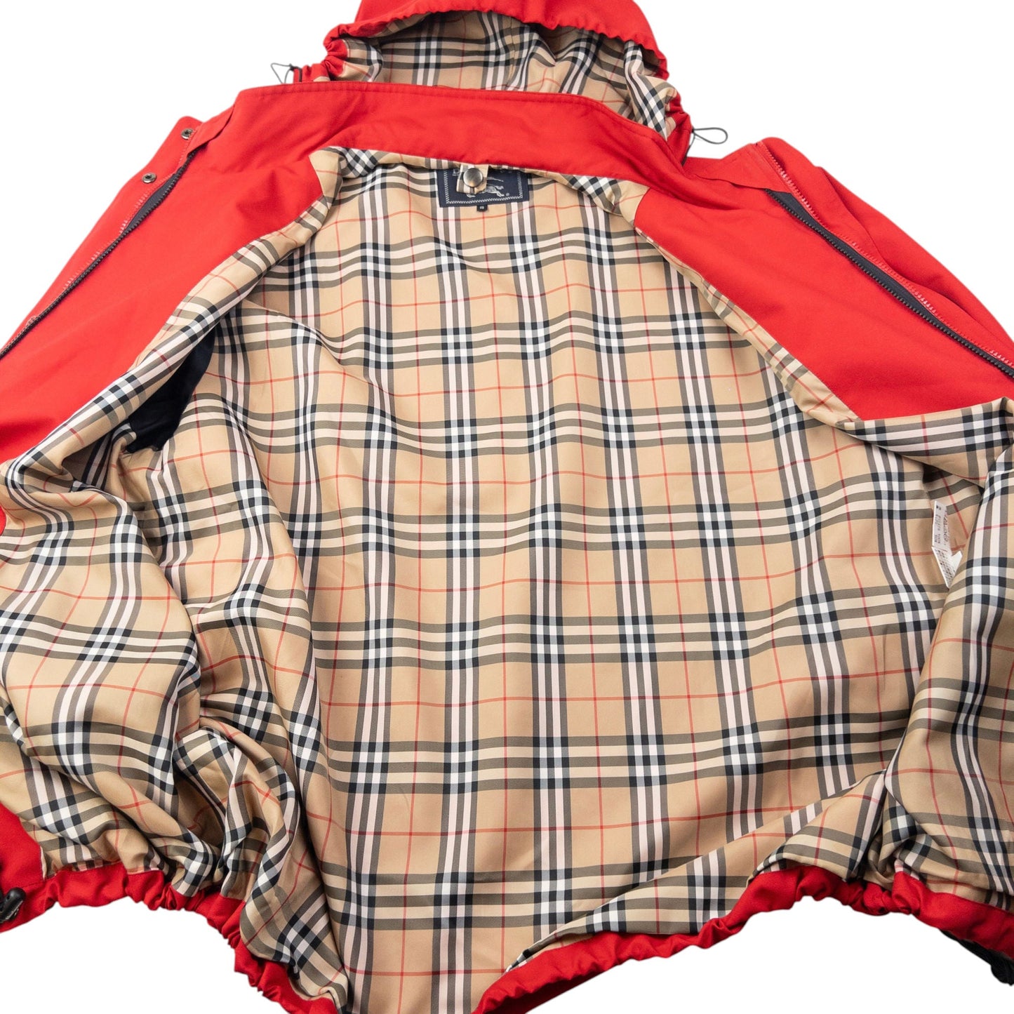 Vintage 90s Burberry Nova Check Lined Jacket Size XL | XL, Red