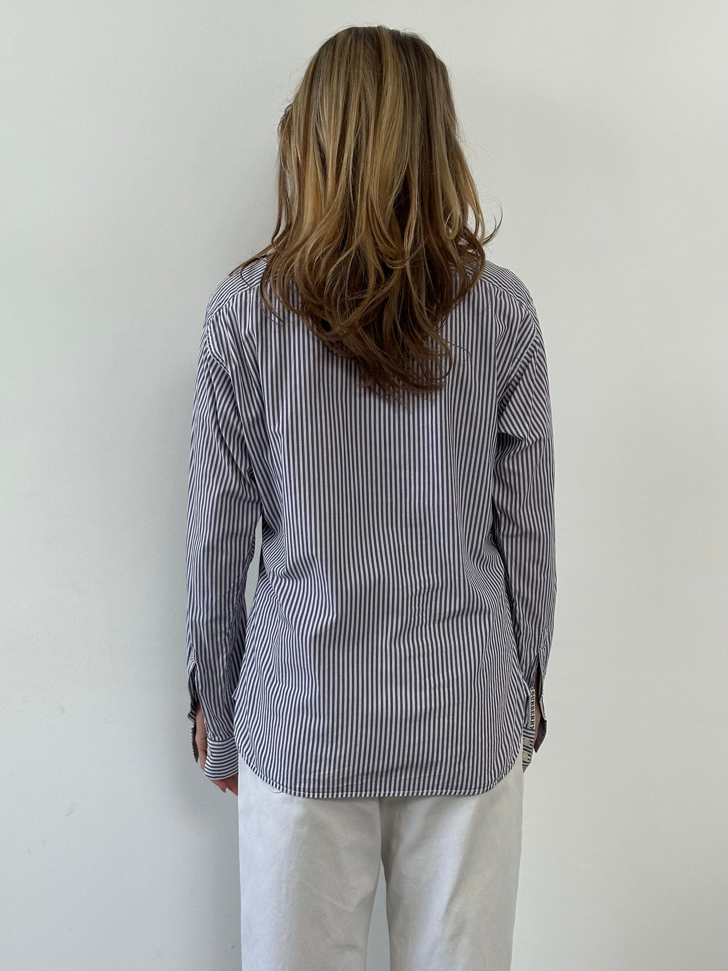Burberry London 2000s Pure Cotton Striped Shirt - M