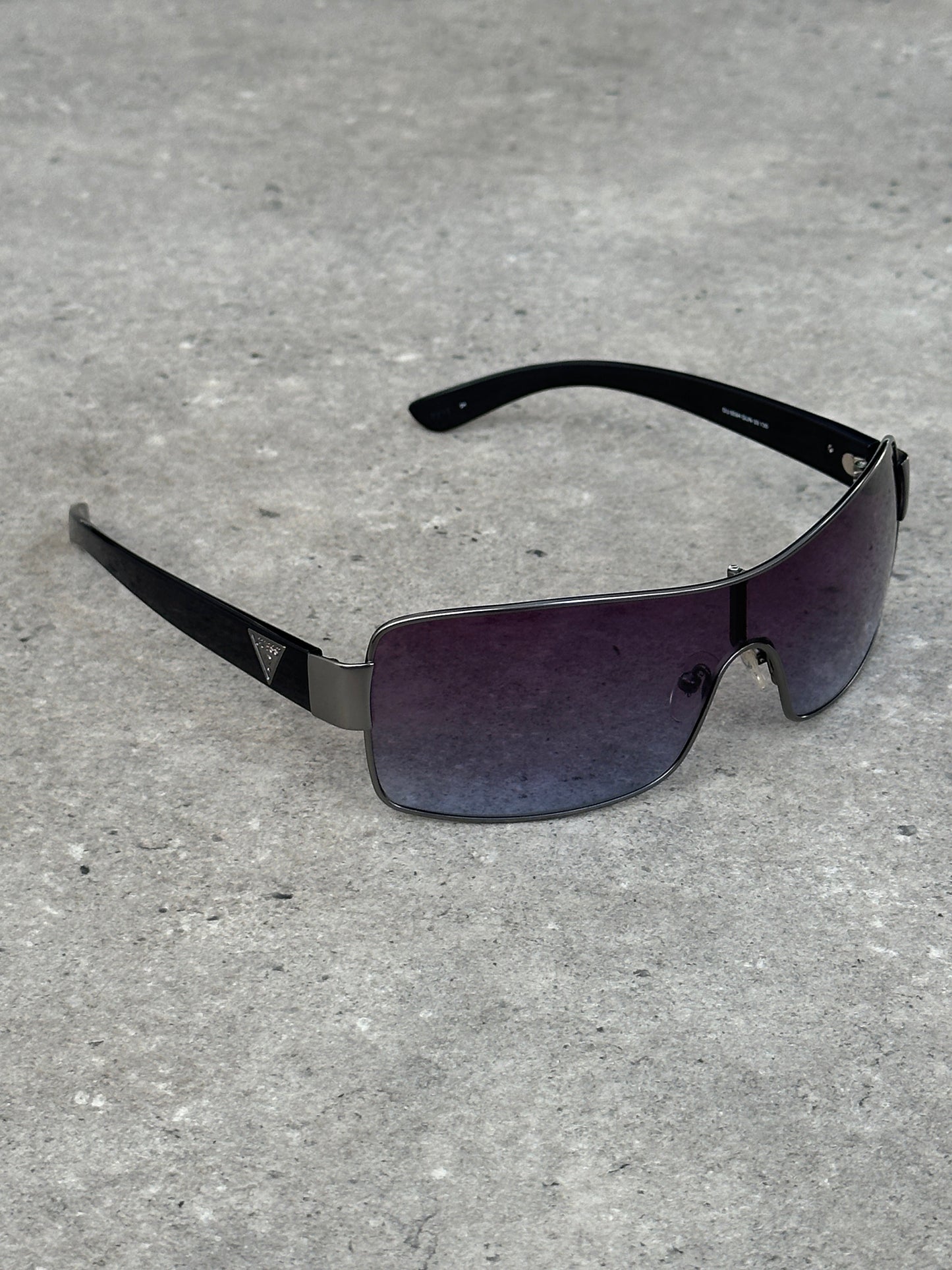 Guess 2000s Oversized Shield Logo Sunglasses