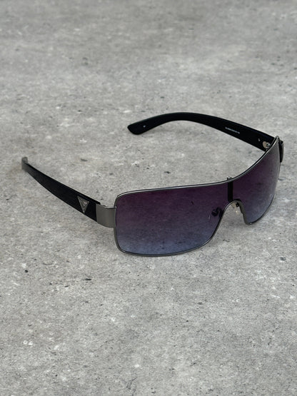 Guess 2000s Oversized Shield Logo Sunglasses