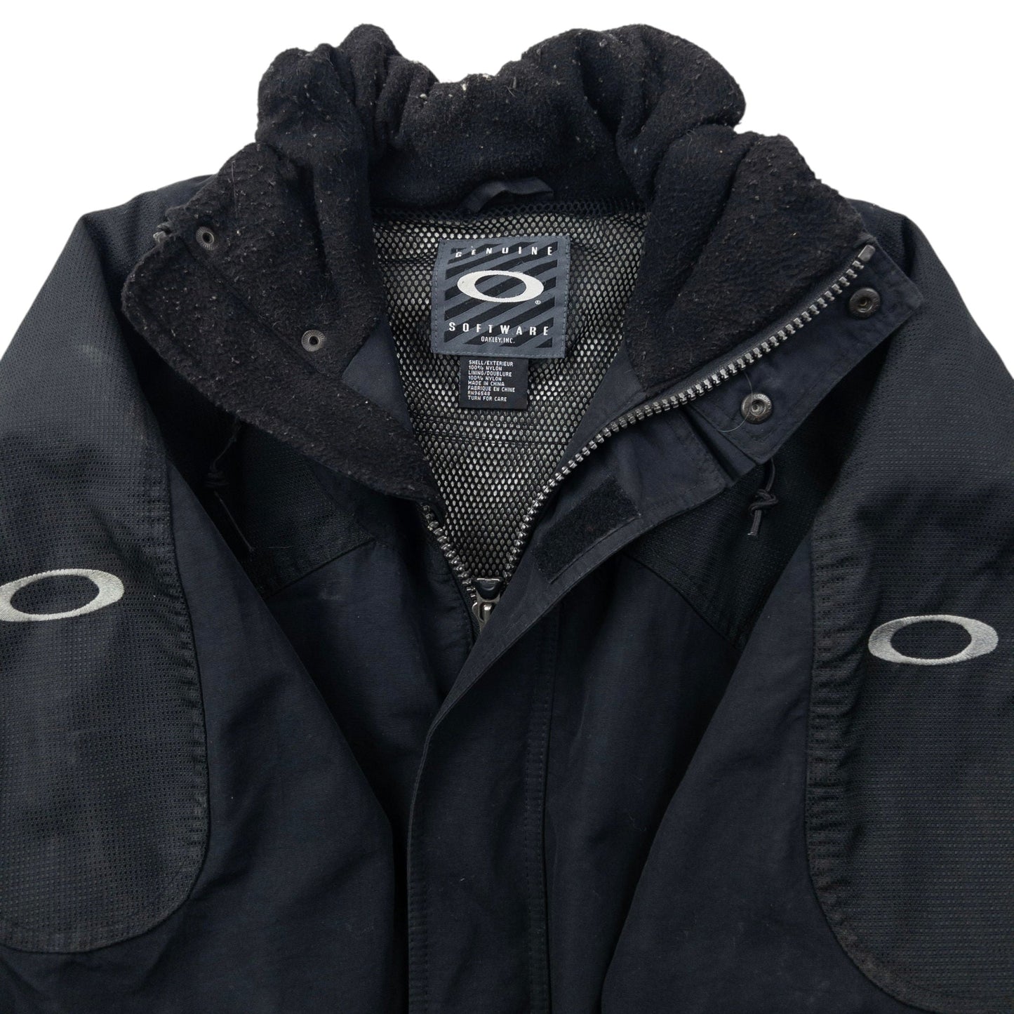 Vintage 90s Oakley Ballistic Zip Up Jacket Size XL | XL, Black