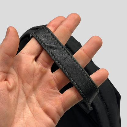 Prada 2018 Rubber Race Logo Nylon Sling Harness Backpack