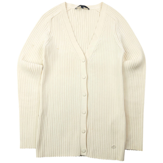 Vintage 2000s Gucci Ribbed Cardigan Womens Size M | Medium, Cream