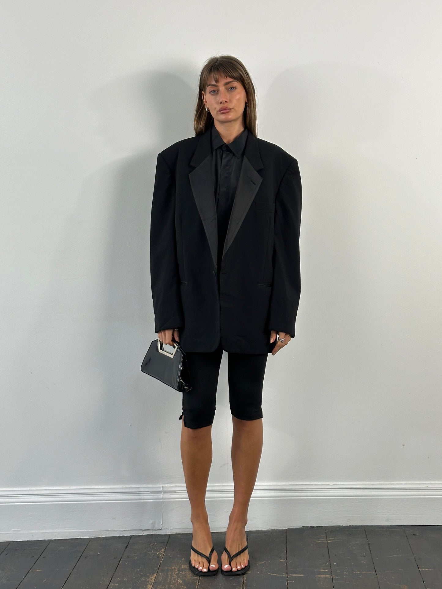 Christian Dior Le Connaisseur 1990s Pure Wool Tuxedo Blazer - 46R/XXL