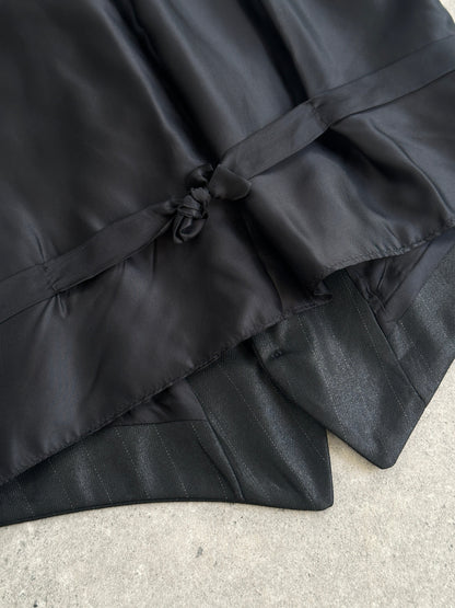 Vintage Tuxedo Stripe Tailored Waistcoat - 36R/M