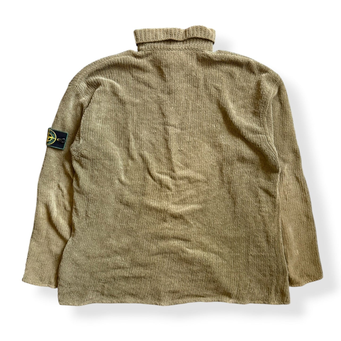 FW1998 Stone Island Chenille Knitted Jumper (L) | Large, Green