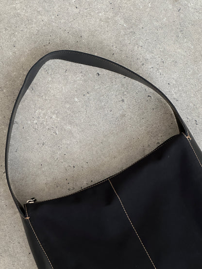 DKNY 2000s Contrast Stitch Shoulder Bag