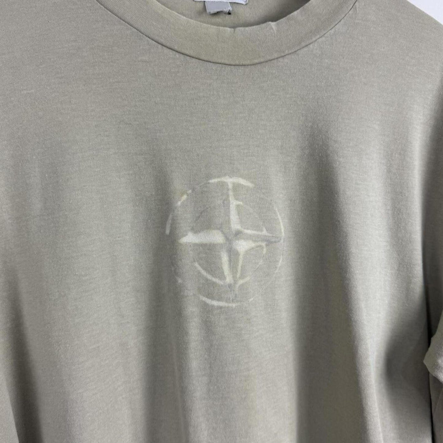 Stone Island Compass Logo T-Shirt Beige (L) | Large, Beige
