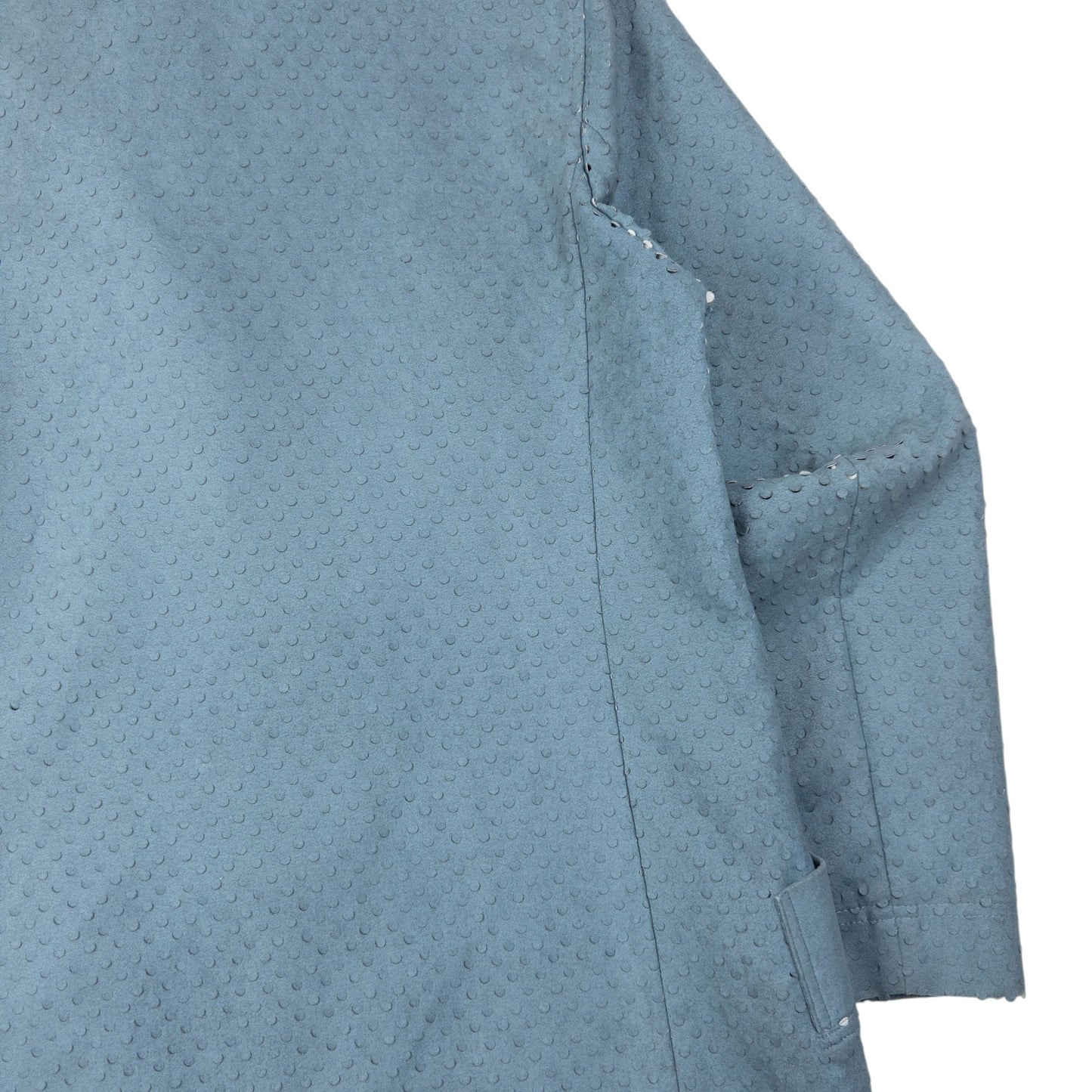 Vintage 2000s Issey Miyake Laser-Cut Texture Jacket Womens Size L | Large, Blue