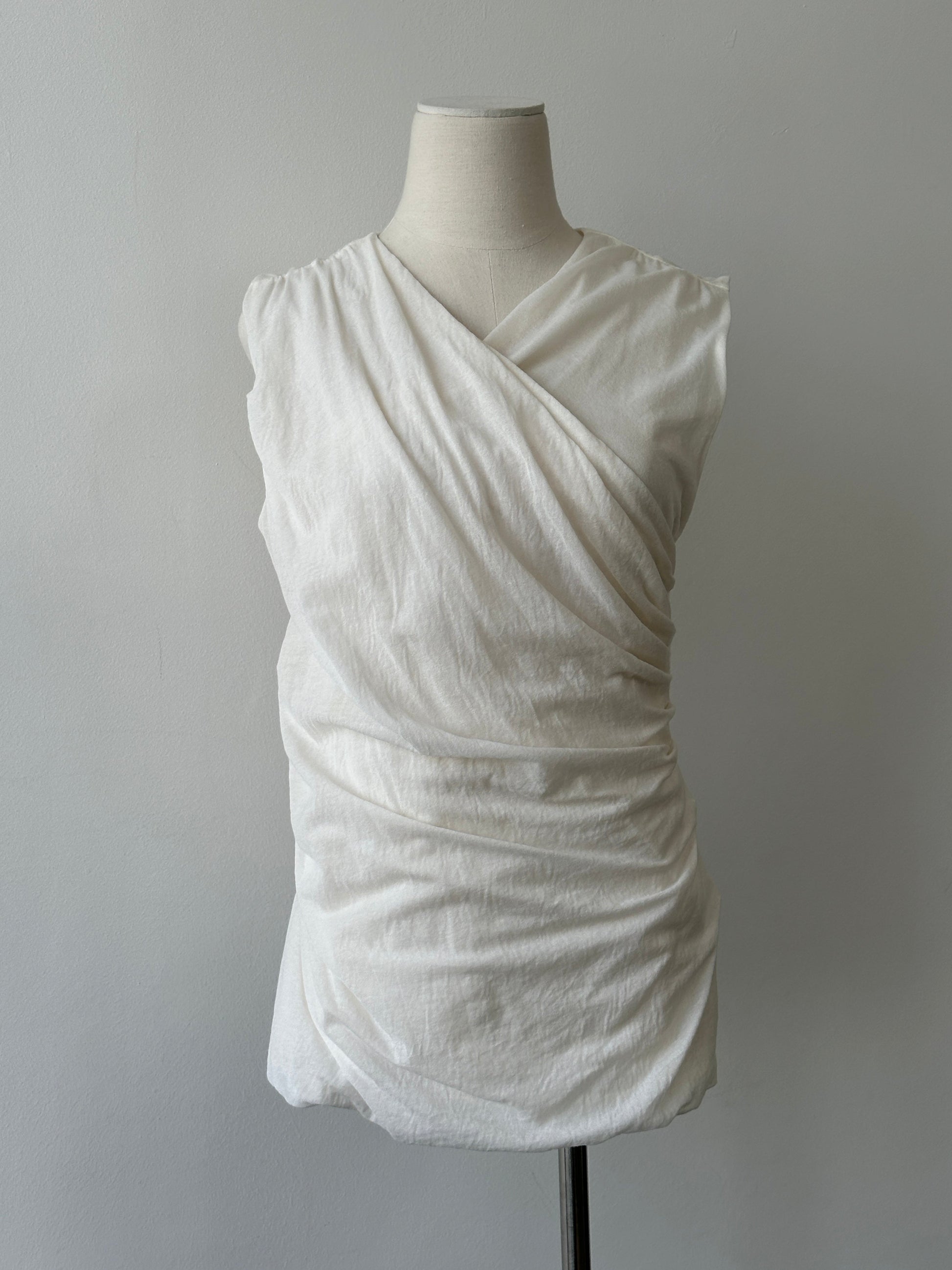 Ralph Lauren 2000s Cotton Wrap Top - L