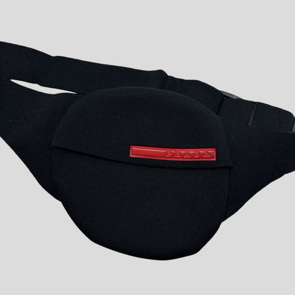 Prada Sport 1999 Neoprene Beltbag | O/S, Black