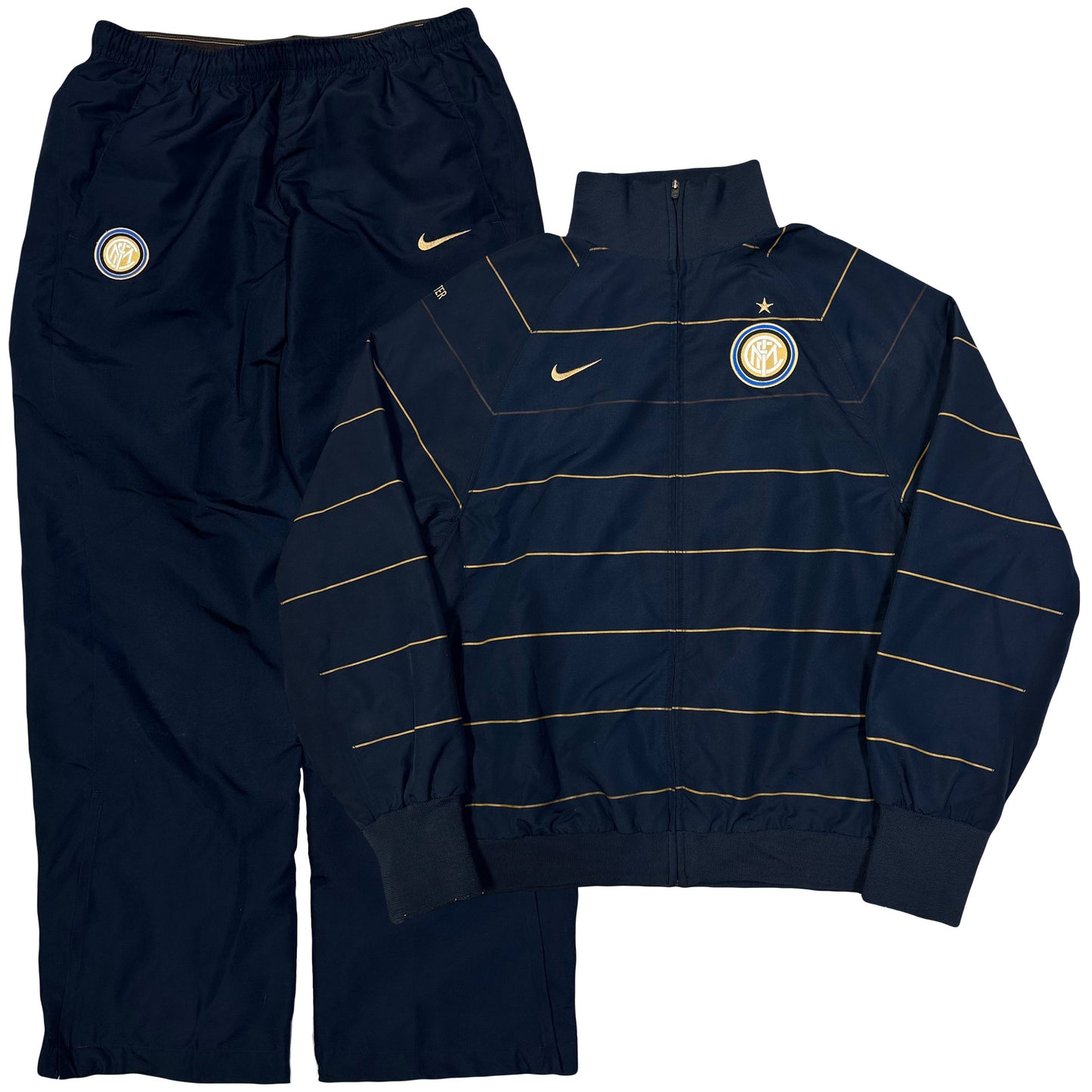 Nike Inter Milan 2008/09 Tracksuit In Navy ( M )