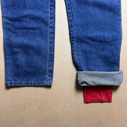 A/W 1988 Double Pant Square Patch Jeans