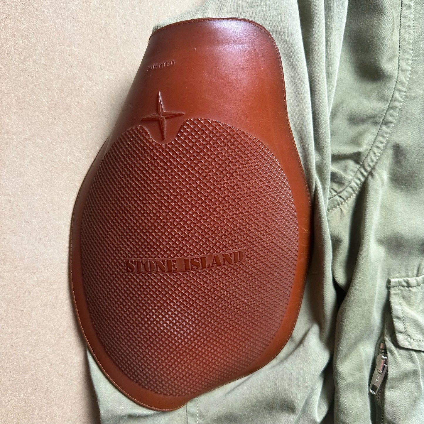 S/S 1988 Sage Green Raso Gommato Vulcanised Rubber Flight Jacket