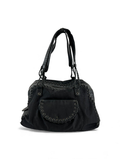 2007 Christian Dior Black Oblique Ethnic Shoulder Bag | O/S, Black