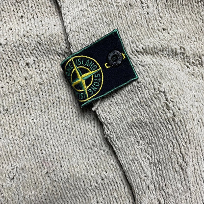 A/W 1995 Oatmeal Knitted Side Button Crew Neck