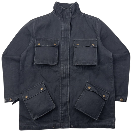 Vintage 2000s PPFM Zip Up Denim Cargo Jacket Size M