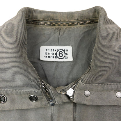 Vintage 2005 Maison Margiela MM6 High Collar Jacket Womens Size L | Large, Grey