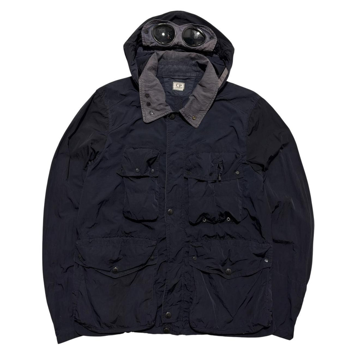 CP Company Multi Pocket Goggle Jacket | XL, Navy