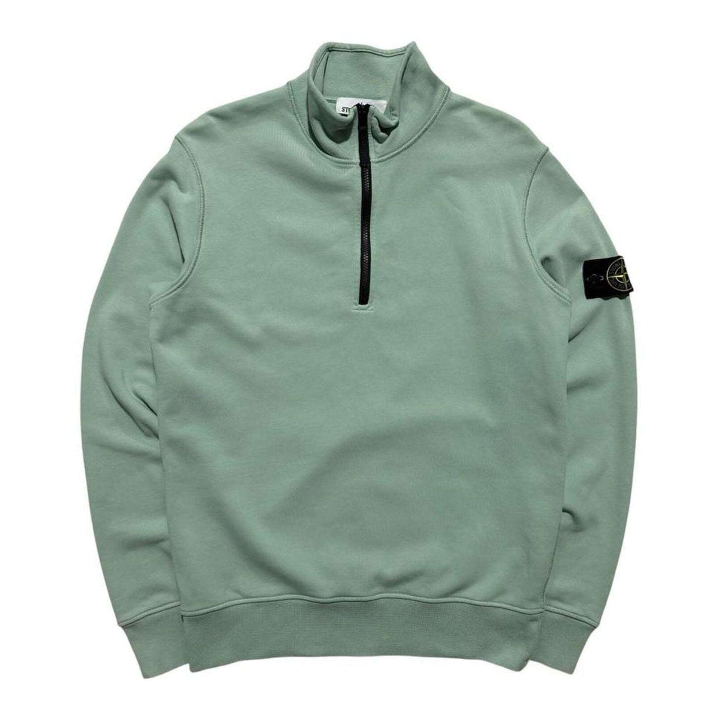 Stone Island Blue Quarter Zip Pullover | Medium, Blue