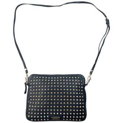 Vintage 2000s Burberry Studded Leather Crossbody Bag | O/S, Black