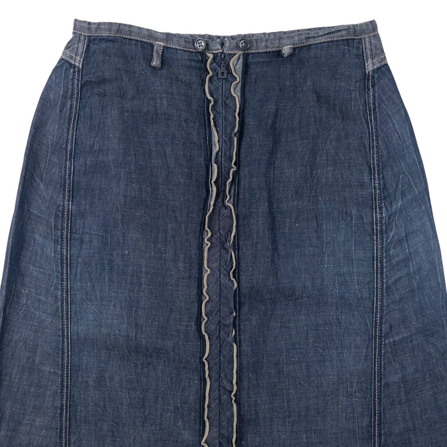 Vintage 2000s Marithe + Francois Girbaud Denim Skirt Womens Size W28