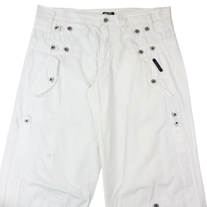 Vintage 2004 Dolce & Gabbana Adjustable Trousers Size W32 | W32, White