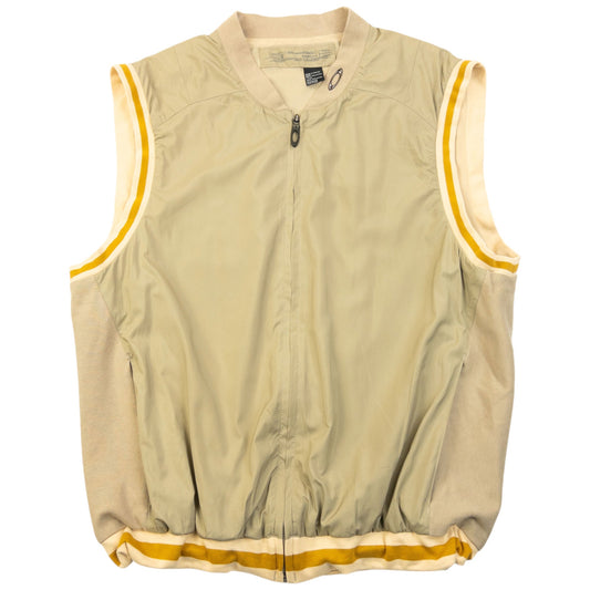 Vintage 2000s Oakley Zip Up Gilet SAMPLE Size M | Medium, Beige