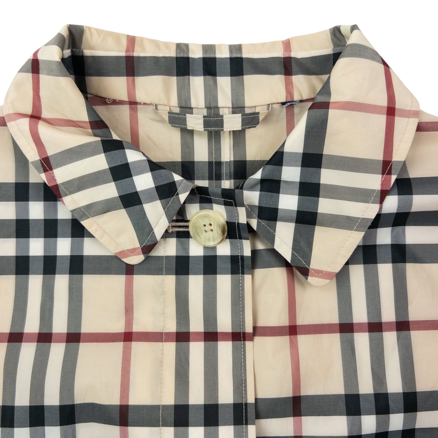 Vintage 2000s Burberry Nova Check Rain Jacket Womens Size M | Medium, Beige, Black, Red