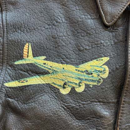 Avirex 'Sleepy-Time Gal' A2 Leather Flight Jacket - XS / S