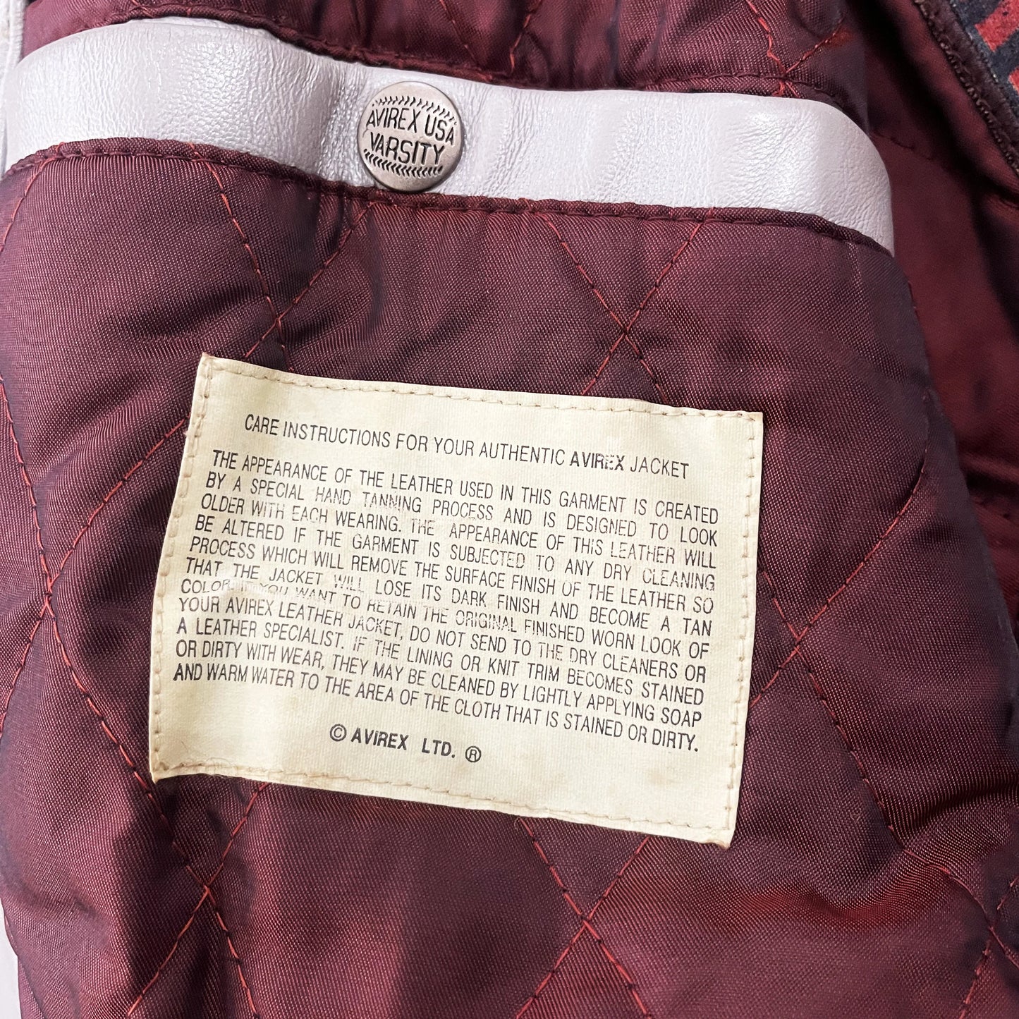 Avirex Leather Varsity Jacket - XXL