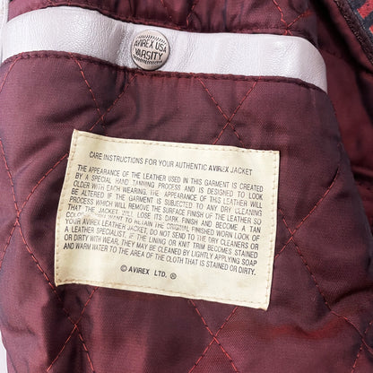 Avirex Leather Varsity Jacket - XXL