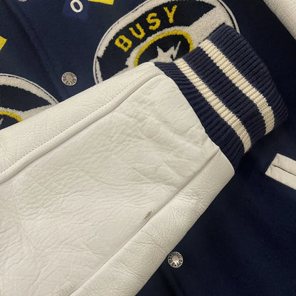 Bape Busy Works 07 Varsity Jacket - M