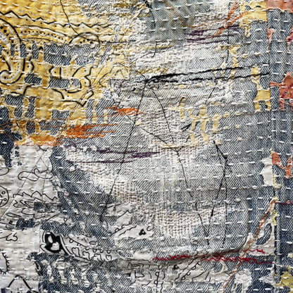 Boro Bandana Sashiko Distressed Jeans - W30"