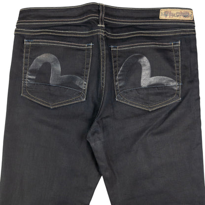 Vintage Puma X Evisu Double Gull Japanese Denim Jeans Size W35