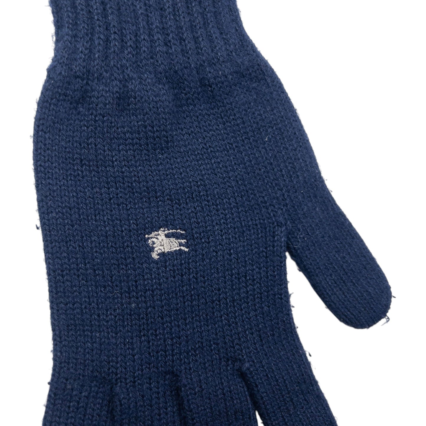 Vintage 2000s Burberry Wool Gloves | O/S, Navy