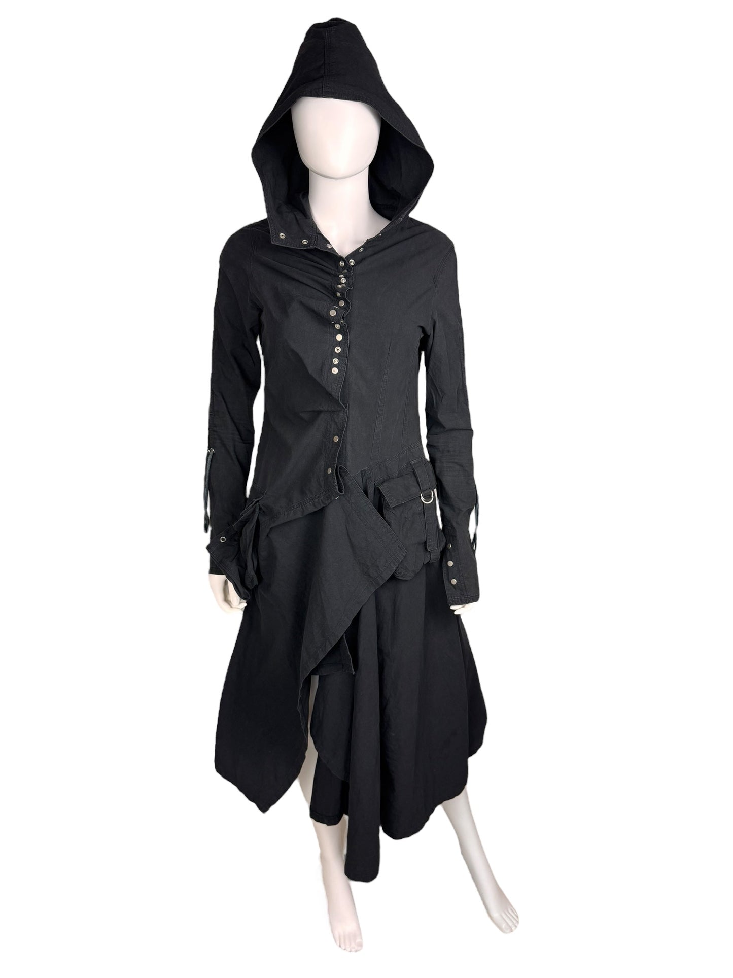 Valesi avant garde coat | XS, Black