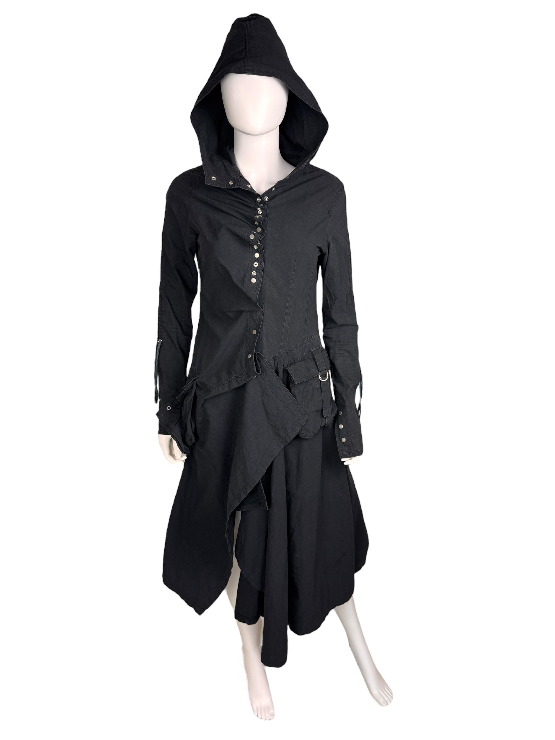Valesi avant garde coat | XS, Black
