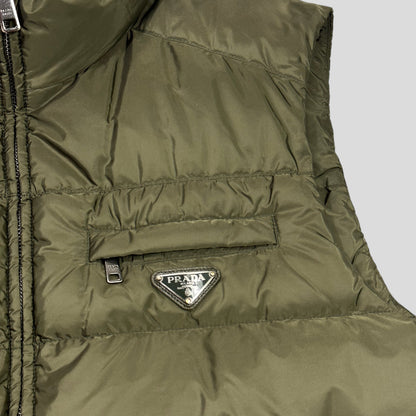 Prada Milano 2015 Nylon Goose Down Puffer Gilet - IT56