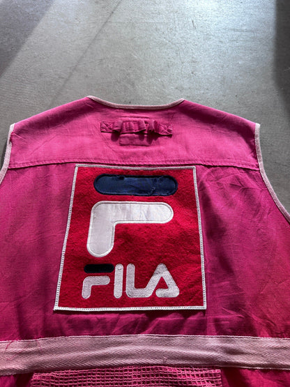 1990's Fila Mesh Vest - M | Medium, Red