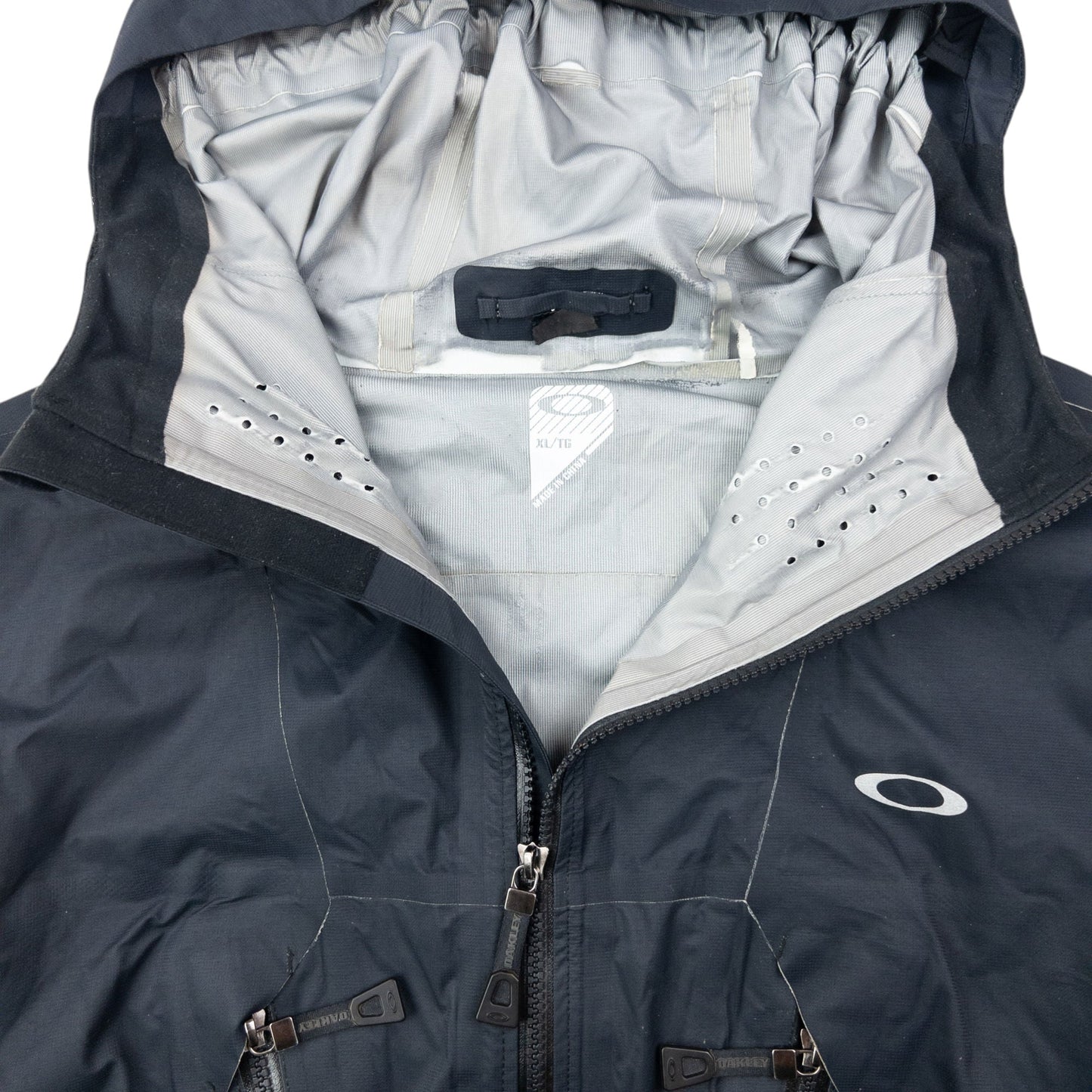 Oakley Zip Up Waterproof Jacket Size XL | XL, Black