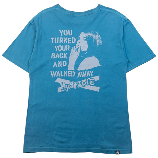 Vintage 2000s Hysteric Glamour Walked Away Graphic T Shirt Size XS | XS, Blue